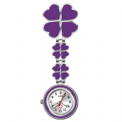 Four-leaf clover Nurse Watch Back clip