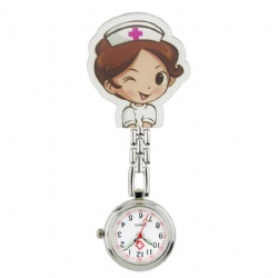 Cartoon Fob Watch Blink Nurse