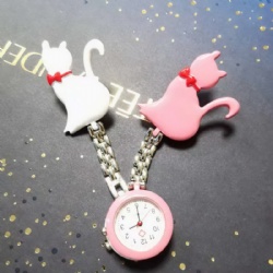 Cartoon Kitty Cat Nurse Watch