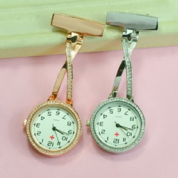 Diamond nurse pocket watch