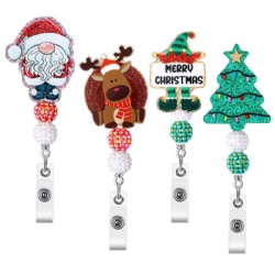 Christmas Retractable Badge Reel