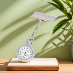 Silver Nurse Nursing Pendant Pocket Fob Brooch Watch