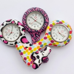 Pattern Silicone FOB Watches in stocks