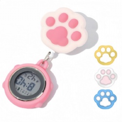 Retractable Nurse Digital Fob Watch Plastic